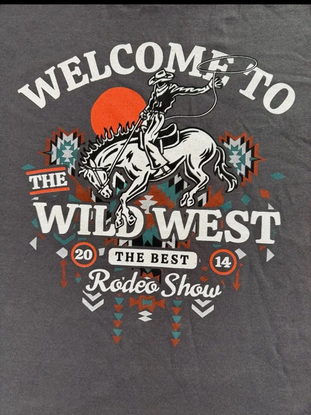 Welcome to the Wild West Graphic Tee - Charcoal
